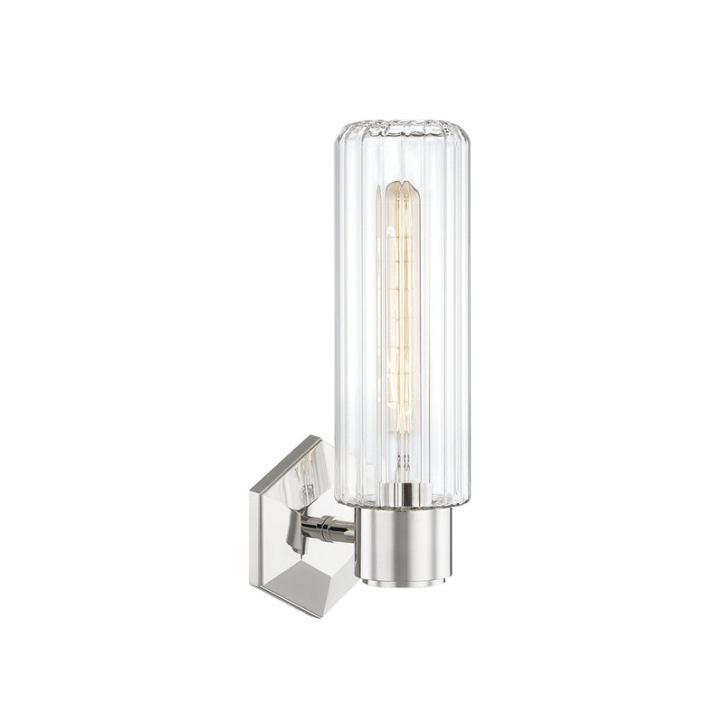 Hudson Valley 5120-PN Roebling One Light Wall Sconce, Polished Nickel