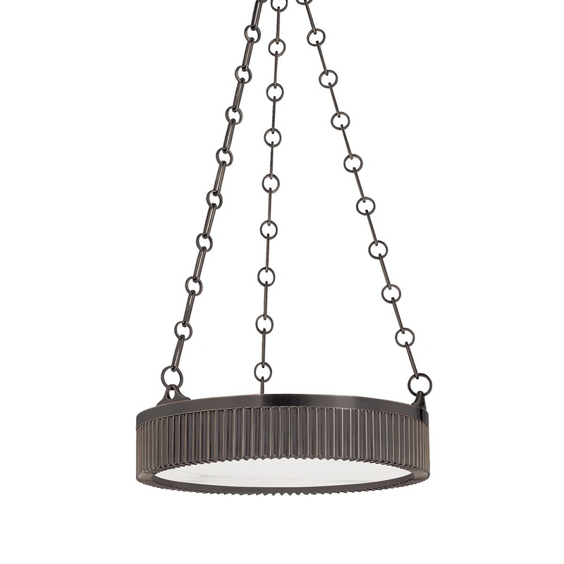 Hudson Valley 516-DB Lynden Four Light Pendant, Distressed Bronze
