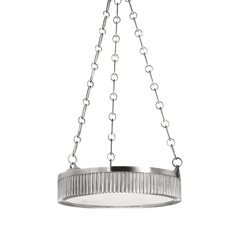 Hudson Valley 516-PN Lynden Four Light Pendant, Polished Nickel