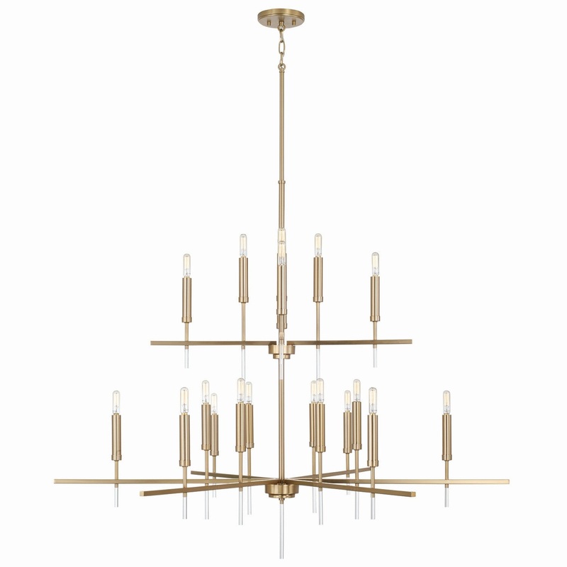 Capital Lighting 449302MA Elora 20 Light Chandelier, Matte Brass