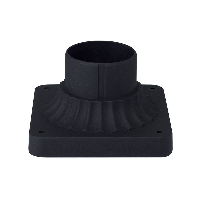 Capital Lighting 929902BK Outdoor Pier Mount Flange, Black