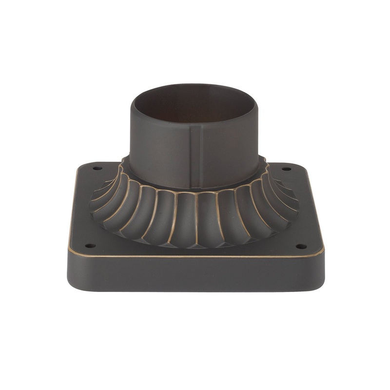 Capital Lighting 929902OZ Outdoor Pier Mount Flange, Oiled Bronze