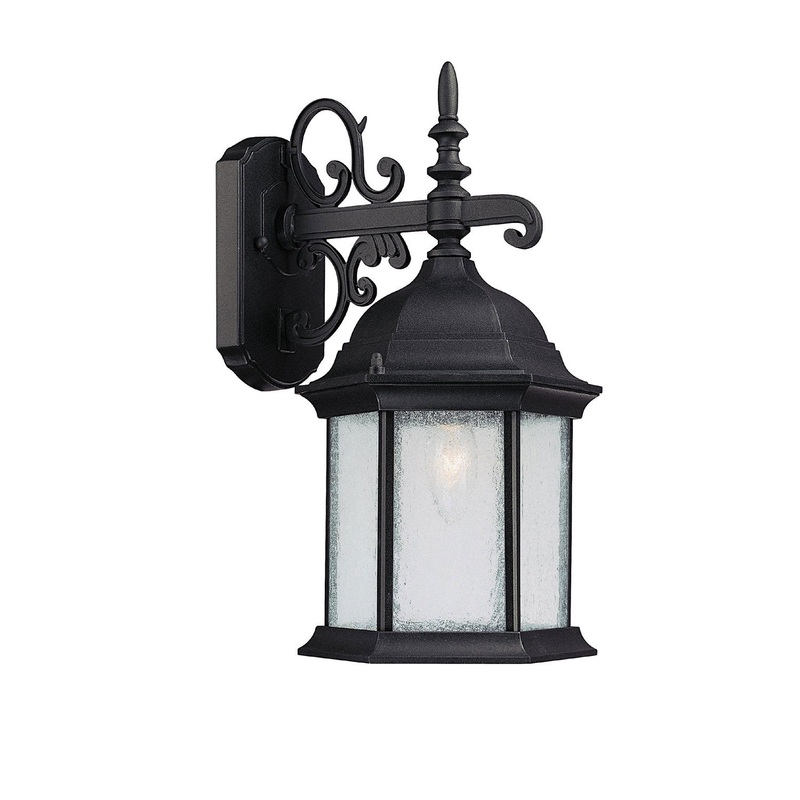 Capital Lighting 9833BK Main Street One Light Outdoor Wall Lantern, Black
