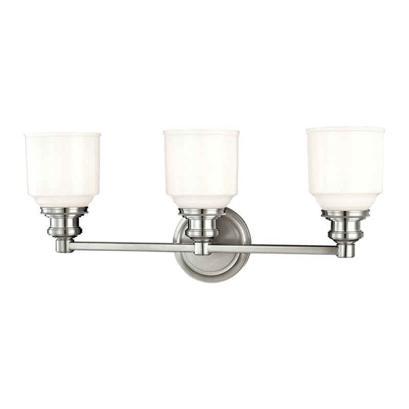 Hudson Valley 3403-PN Windham Three Light Bath Bracket, Polished Nickel