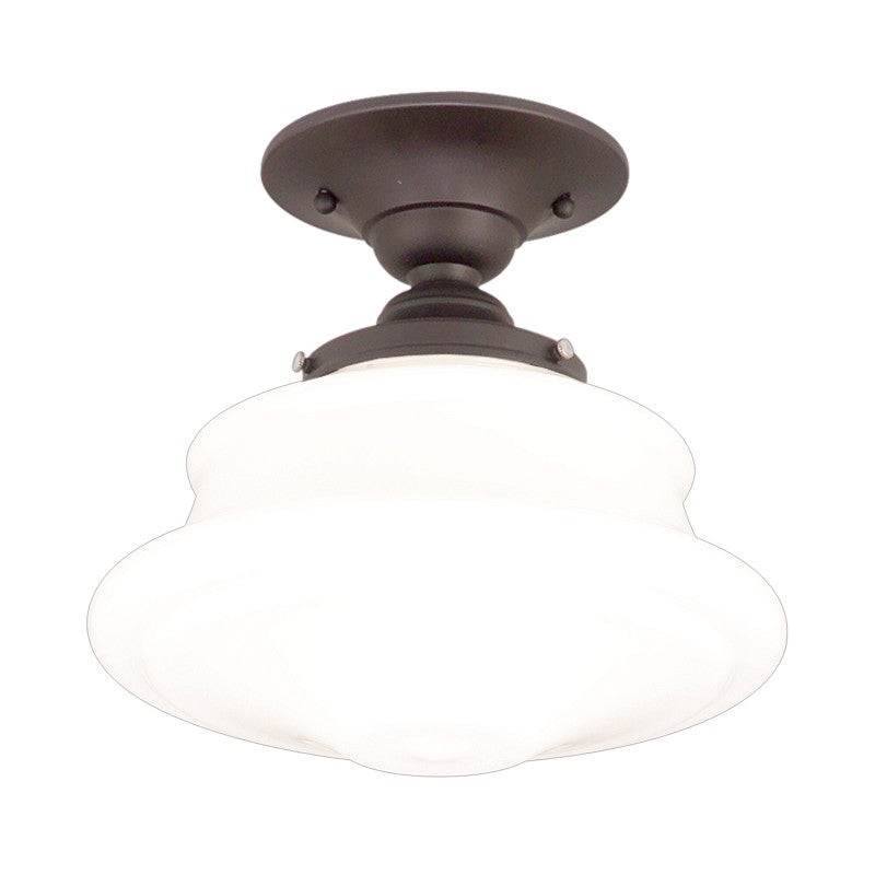 Hudson Valley 3416F-OB Petersburg One Light Semi Flush Mount, Old Bronze
