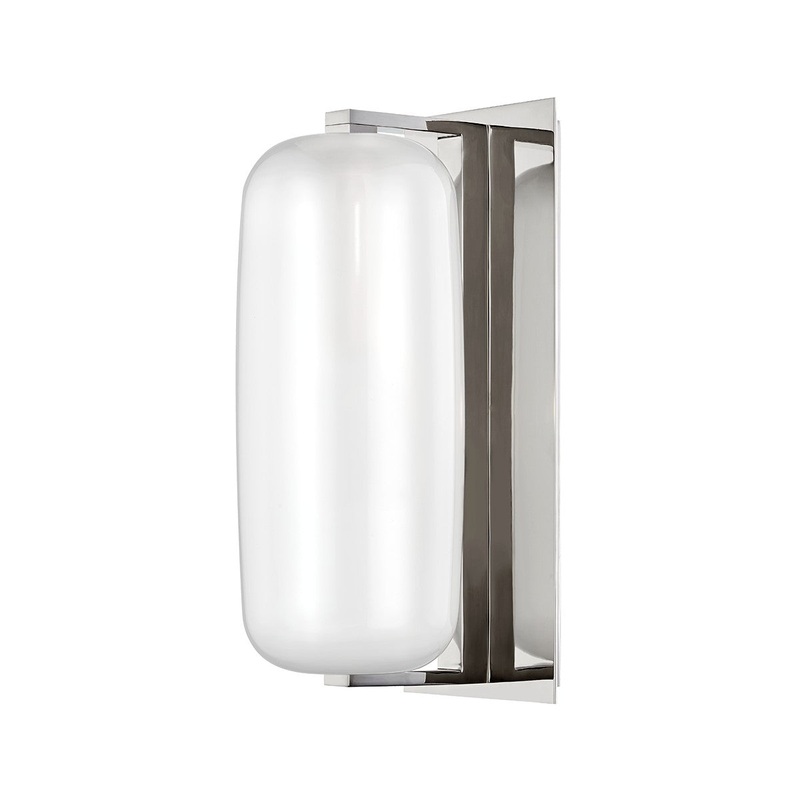 Hudson Valley 3471-PN Pebble One Light Wall Sconce, Polished Nickel (Discontinued)