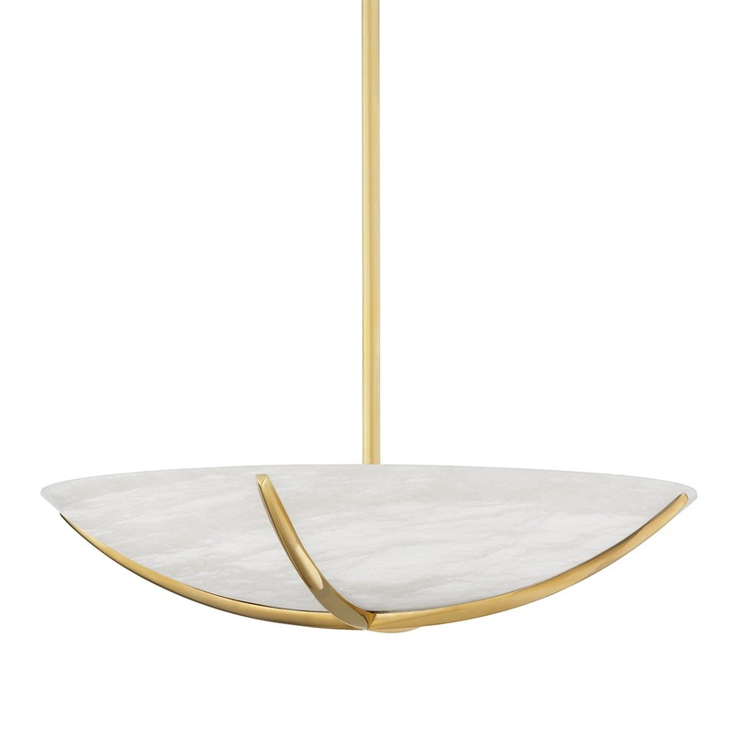 Hudson Valley 3522-AGB Wheatley Six Light Pendant, Aged Brass