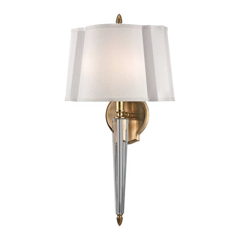 Hudson Valley 3611-AGB Oyster Bay Two Light Wall Sconce, Aged Brass