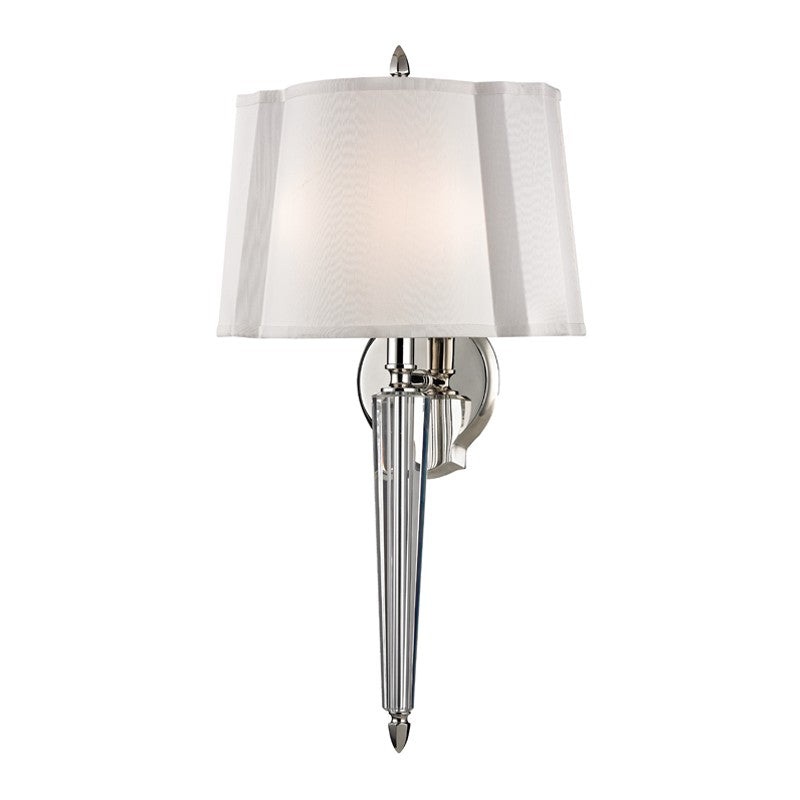 Hudson Valley 3611-PN Oyster Bay Two Light Wall Sconce, Polished Nickel
