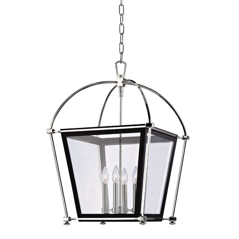 Hudson Valley 3618-PN Hollis Four Light Pendant, Polished Nickel