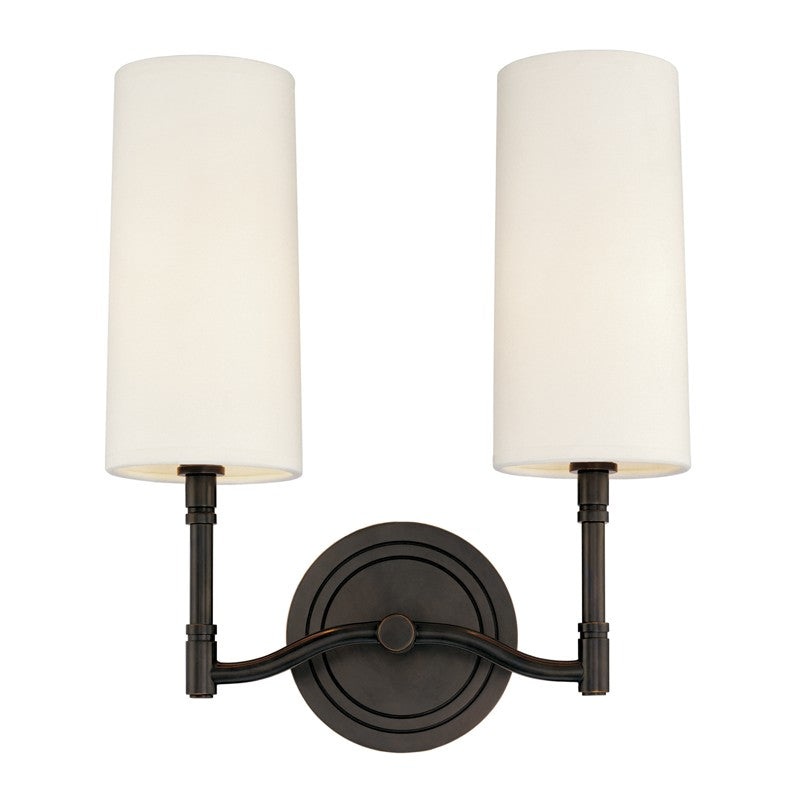 Hudson Valley 362-OB Dillon Two Light Wall Sconce, Old Bronze