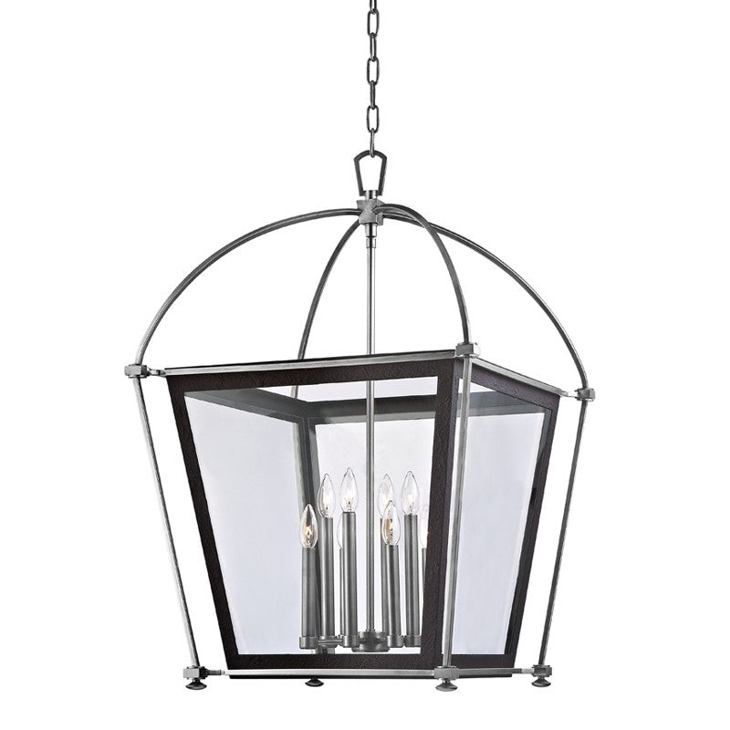 Hudson Valley 3624-PN Hollis Eight Light Pendant, Polished Nickel