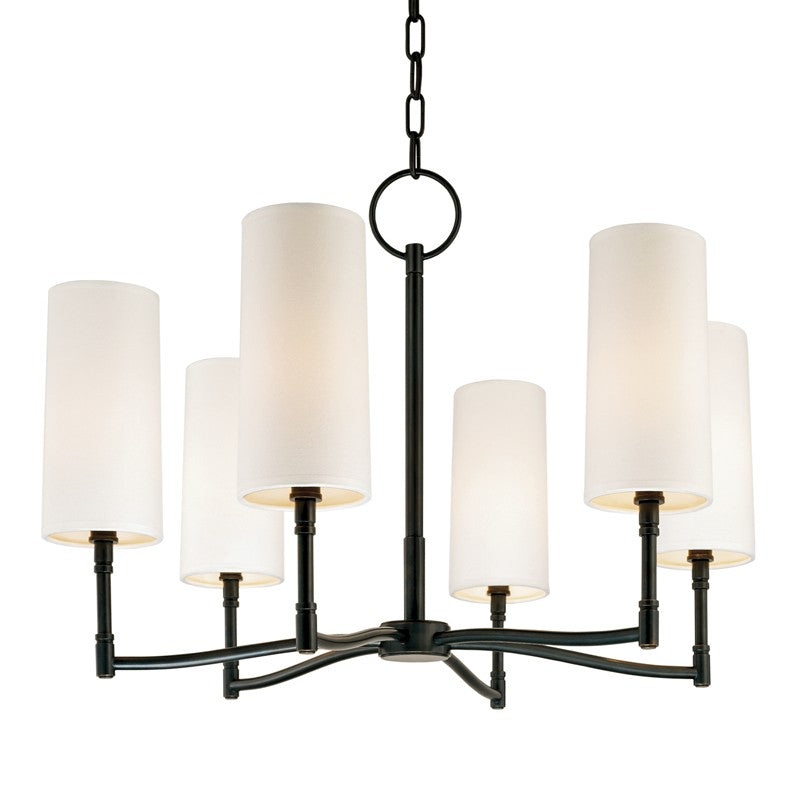 Hudson Valley 366-OB Dillon Six Light Chandelier, Old Bronze