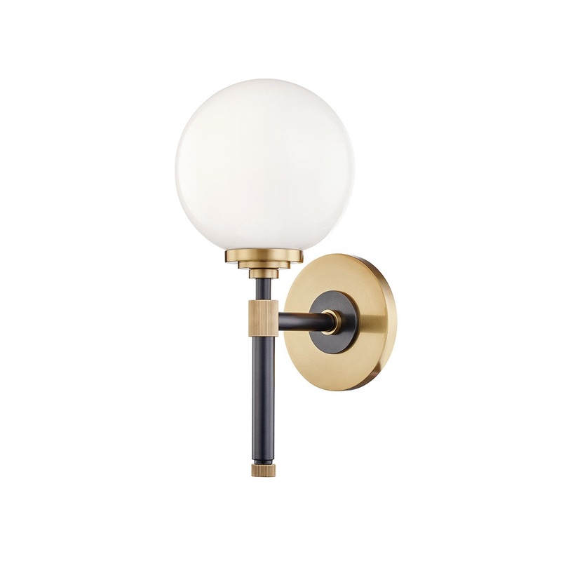 Hudson Valley 3701-AOB Bowery One Light Bath Bracket, Aged Old Bronze
