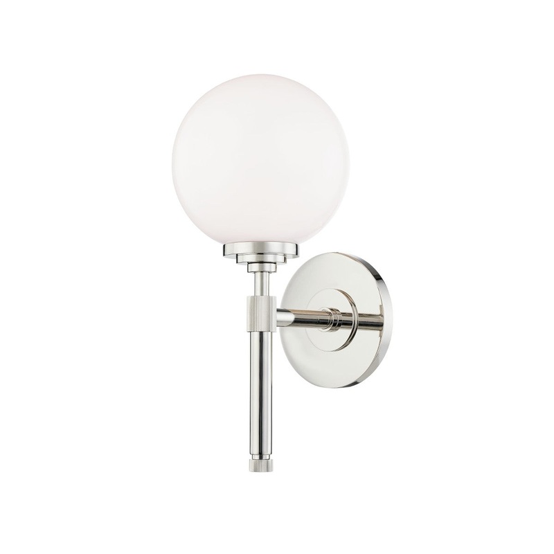 Hudson Valley 3701-PN Bowery One Light Bath Bracket, Polished Nickel