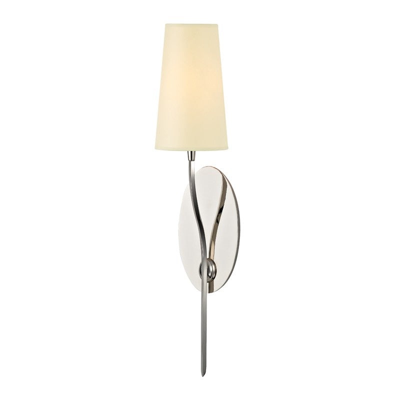 Hudson Valley 3711-PN Rutland One Light Wall Sconce, Polished Nickel (Discontinued)