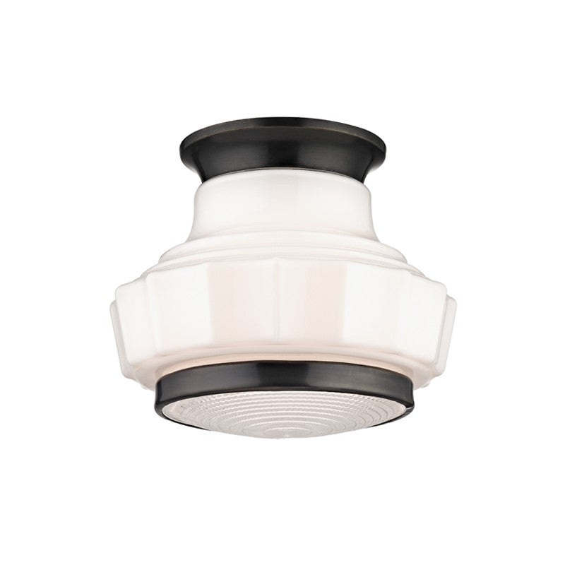 Hudson Valley 3809F-OB Odessa One Light Semi Flush Mount, Old Bronze (Discontinued)