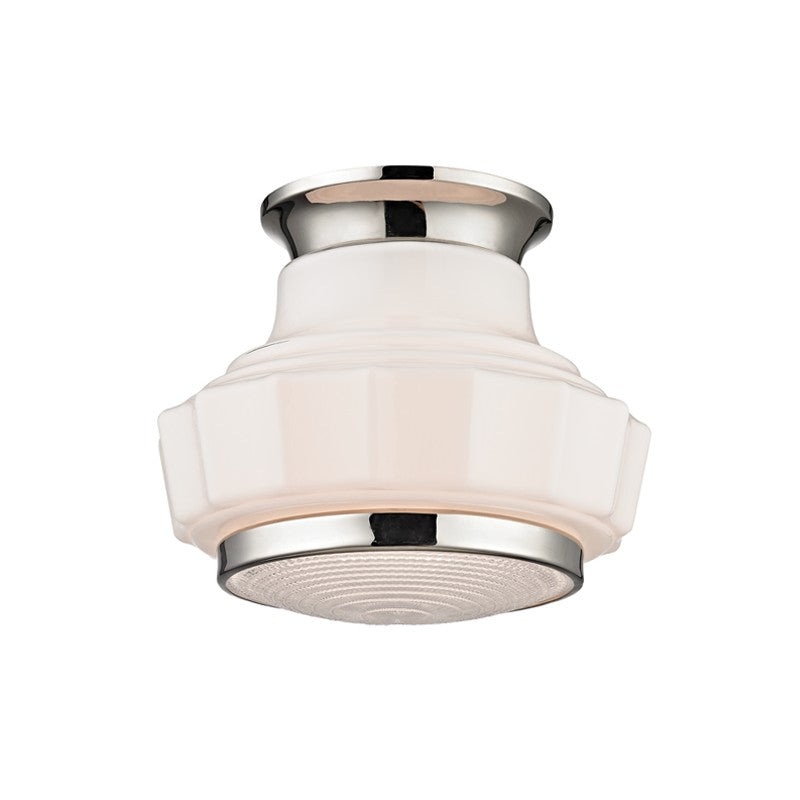 Hudson Valley 3809F-PN Odessa One Light Semi Flush Mount, Polished Nickel (Discontinued)