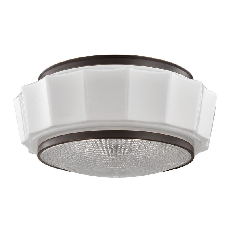 Hudson Valley 3816F-OB Odessa Three Light Flush Mount, Old Bronze (Discontinued)
