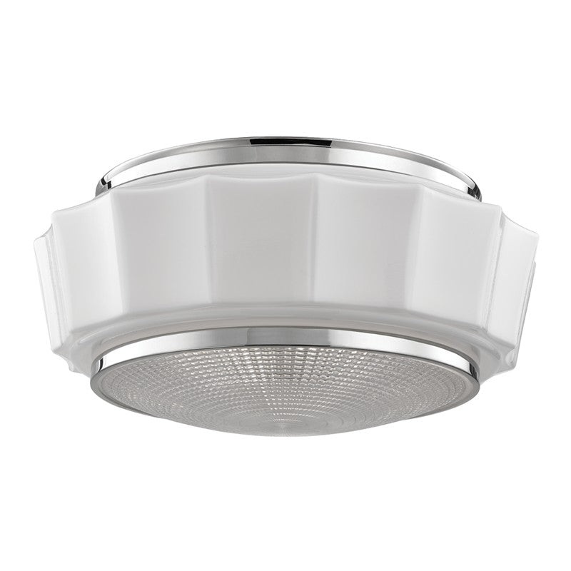 Hudson Valley 3816F-PN Odessa Three Light Flush Mount, Polished Nickel (Discontinued)