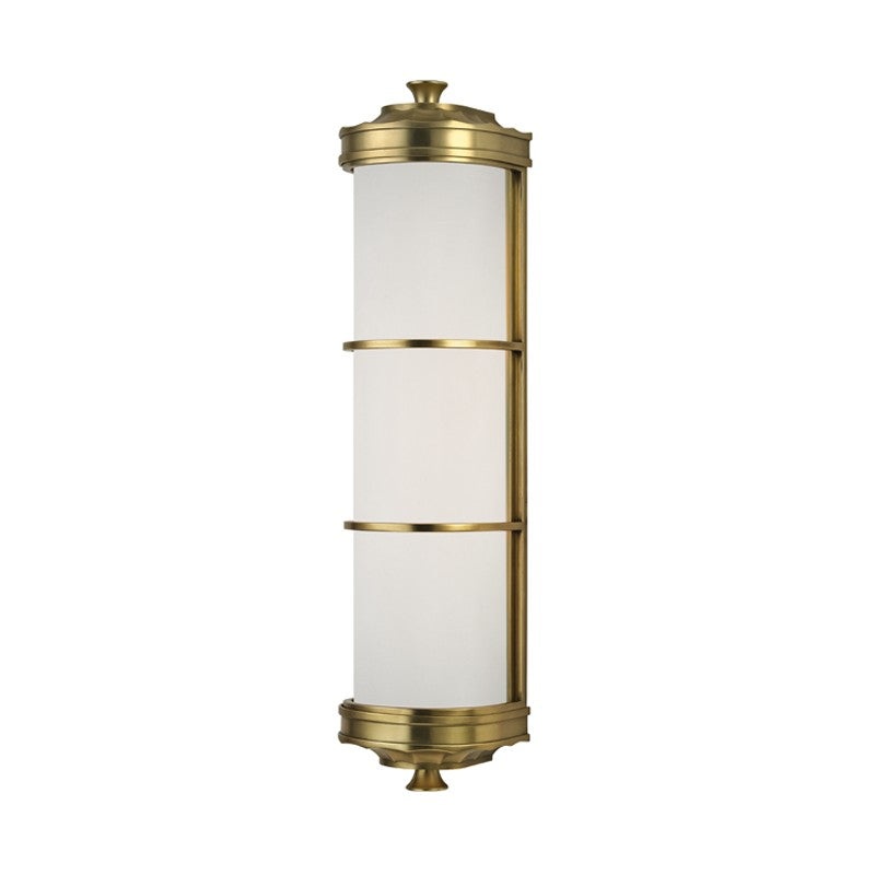 Hudson Valley 3832-AGB Albany Two Light Wall Sconce, Aged Brass
