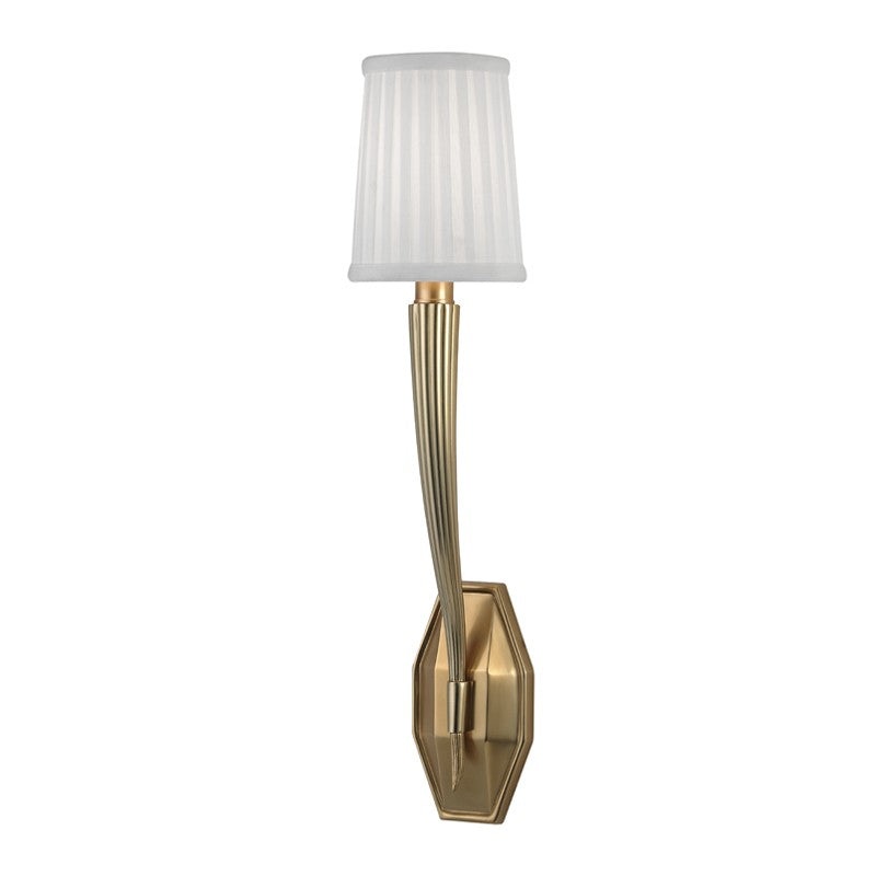 Hudson Valley 3861-AGB Erie One Light Wall Sconce, Aged Brass (Discontinued)
