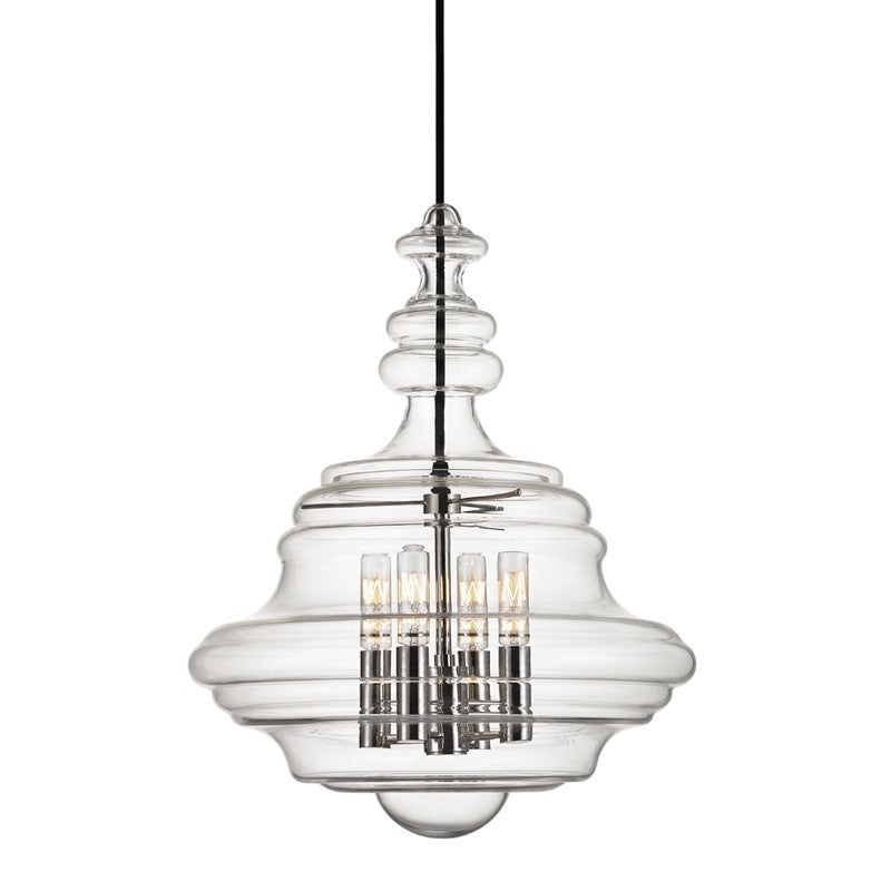 Hudson Valley 4016-PN Washington Four Light Pendant, Polished Nickel