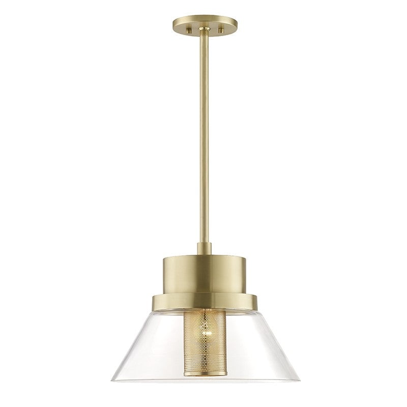 Hudson Valley 4032-AGB Paoli One Light Pendant, Aged Brass