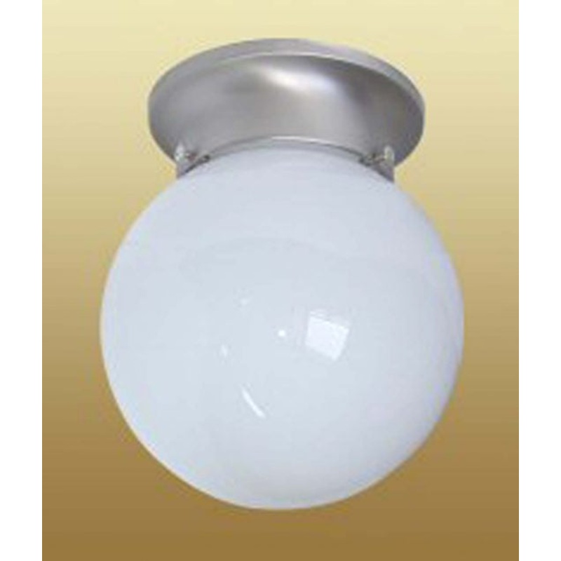 Capital Lighting 5569MN Globe One Light Flush Mount, Matte Nickel
