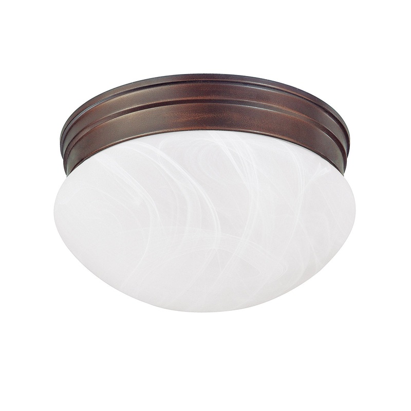 Capital Lighting 5676BB Scott One Light Flush Mount, Burnished Bronze