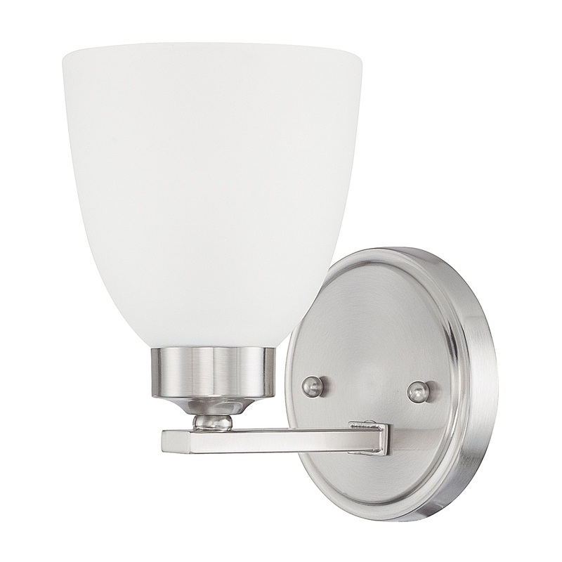Capital Lighting 614311BN-333 Jameson One Light Wall Sconce, Brushed Nickel (Discontinued)