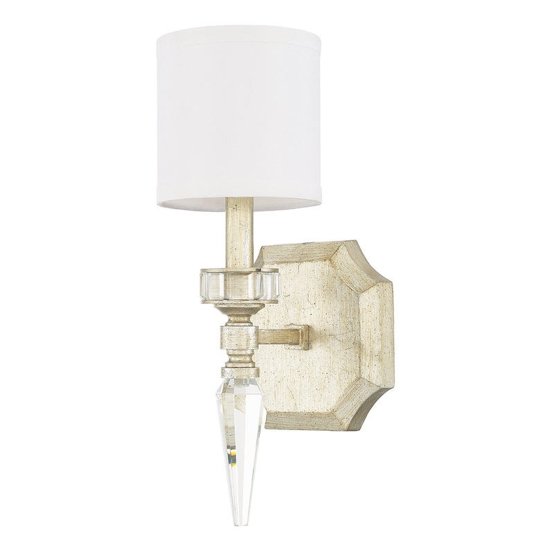 Capital Lighting 615011WG-671 Olivia One Light Wall Sconce, Winter Gold
