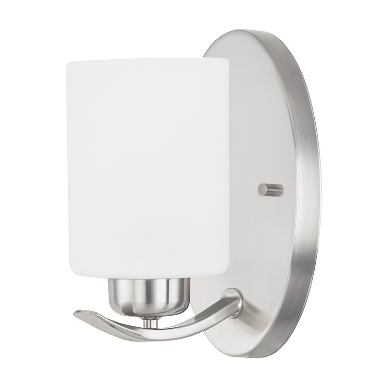 Capital Lighting 615211BN-338 Dixon One Light Wall Sconce, Brushed Nickel