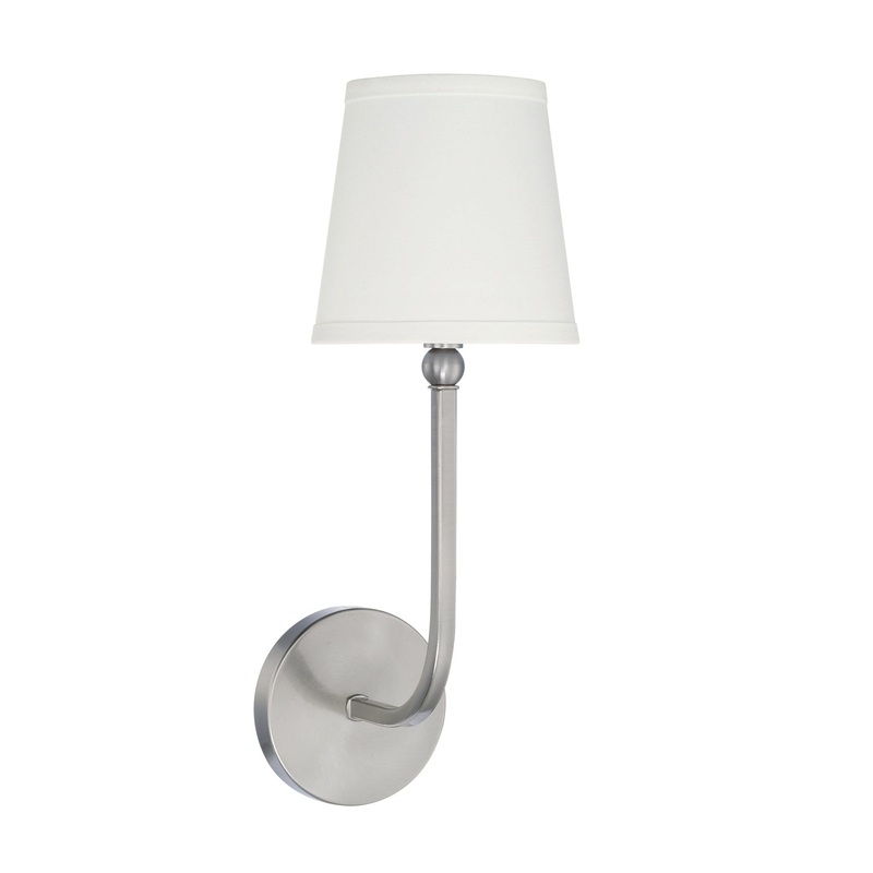 Capital Lighting 619311BN-674 Dawson One Light Wall Sconce, Brushed Nickel