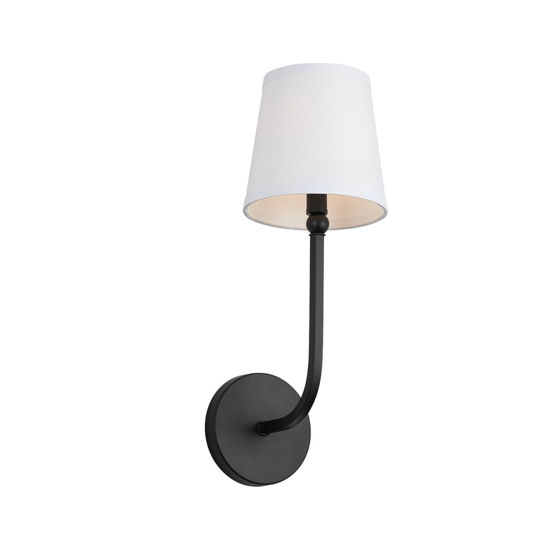 Capital Lighting 619311MB-674 Dawson One Light Wall Sconce, Matte Black