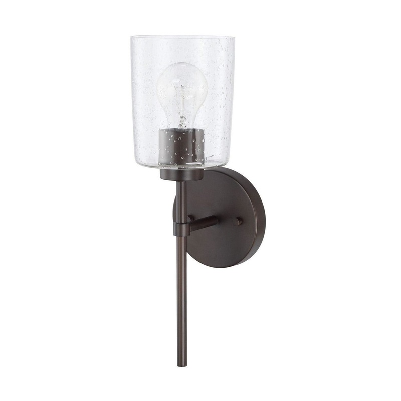 Capital Lighting 628511BZ-449 Greyson One Light Wall Sconce, Bronze