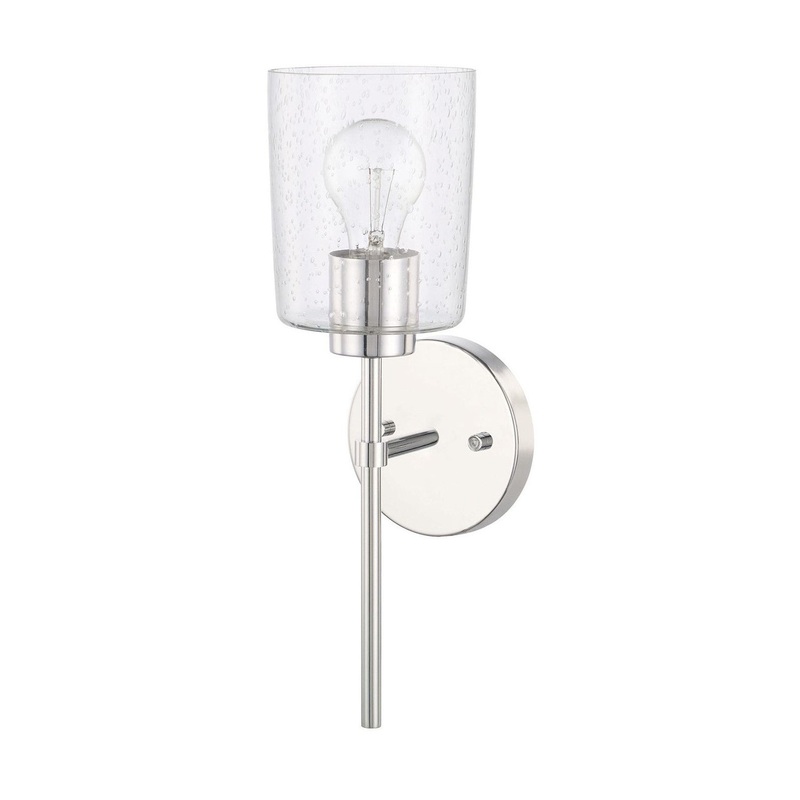Capital Lighting 628511CH-449 Greyson One Light Wall Sconce, Chrome