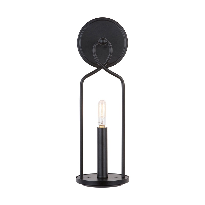 Capital Lighting 631611MB Sonnet One Light Wall Sconce, Matte Black