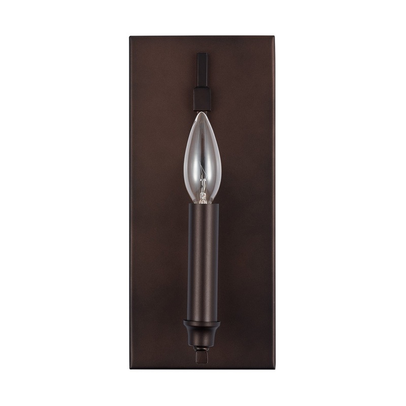 Capital Lighting 639211BZ Reeves One Light Wall Sconce, Bronze (Discontinued)