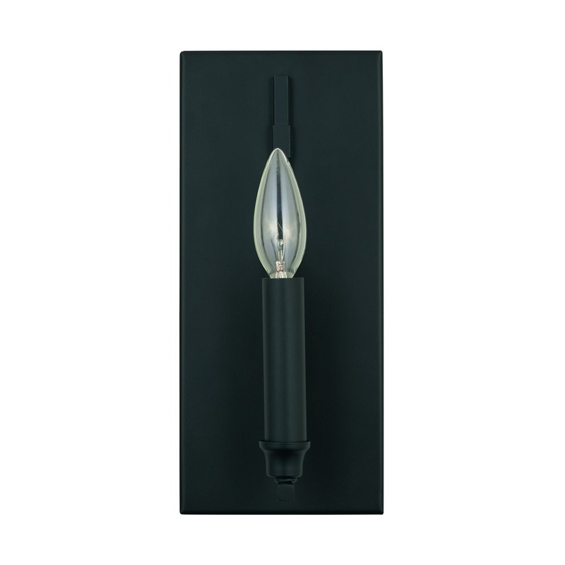 Capital Lighting 639211MB Reeves One Light Wall Sconce, Matte Black (Discontinued)