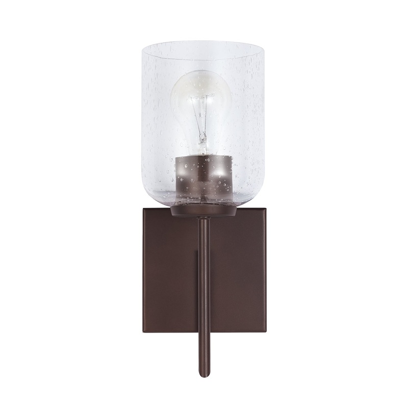 Capital Lighting 639311BZ-500 Carter One Light Wall Sconce, Bronze