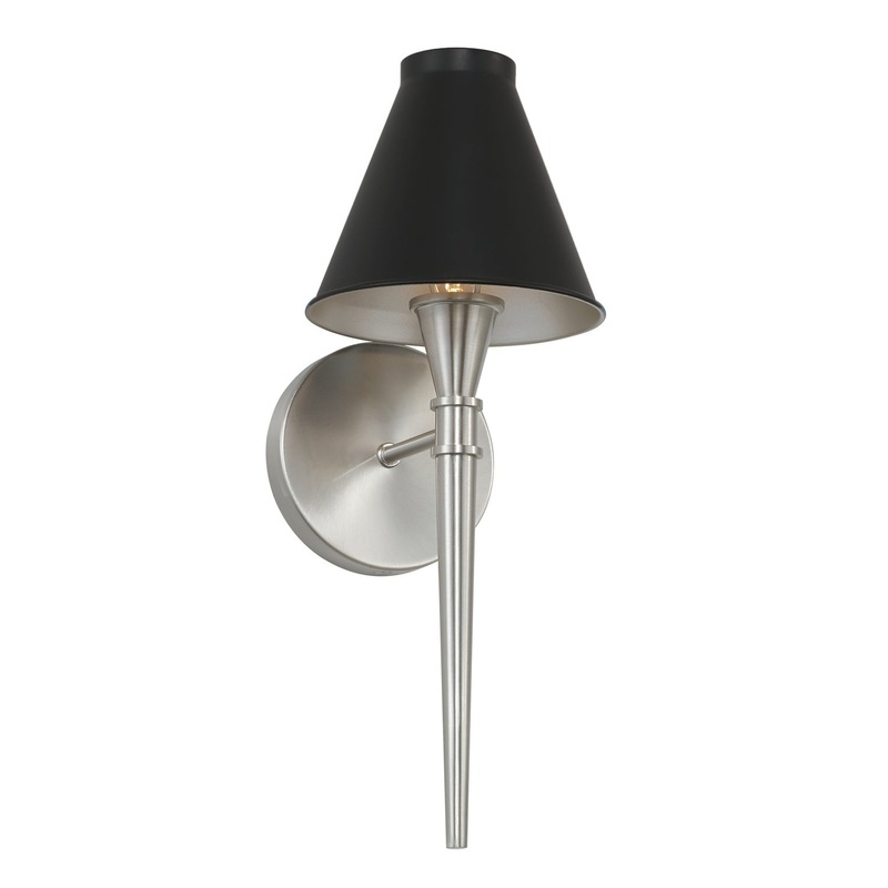 Capital Lighting 641511BT-699 Benson One Light Wall Sconce, Black Tie (Discontinued)