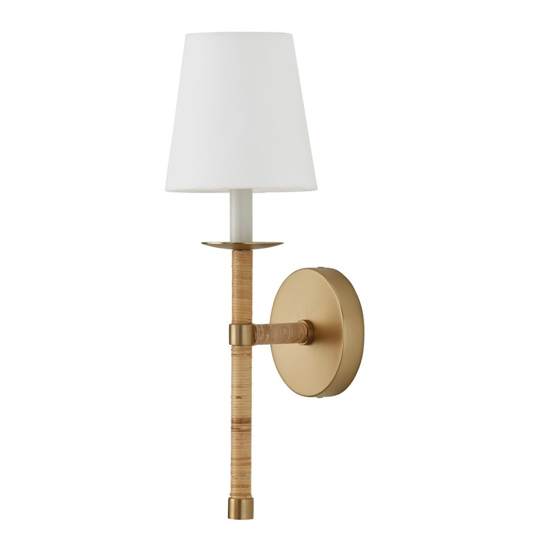 Capital Lighting 647211MA-705 Tulum One Light Wall Sconce, Matte Brass