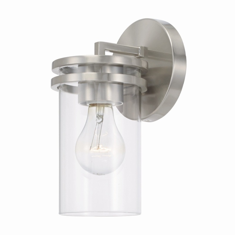 Capital Lighting 648711BN-539 Fuller One Light Wall Sconce, Brushed Nickel