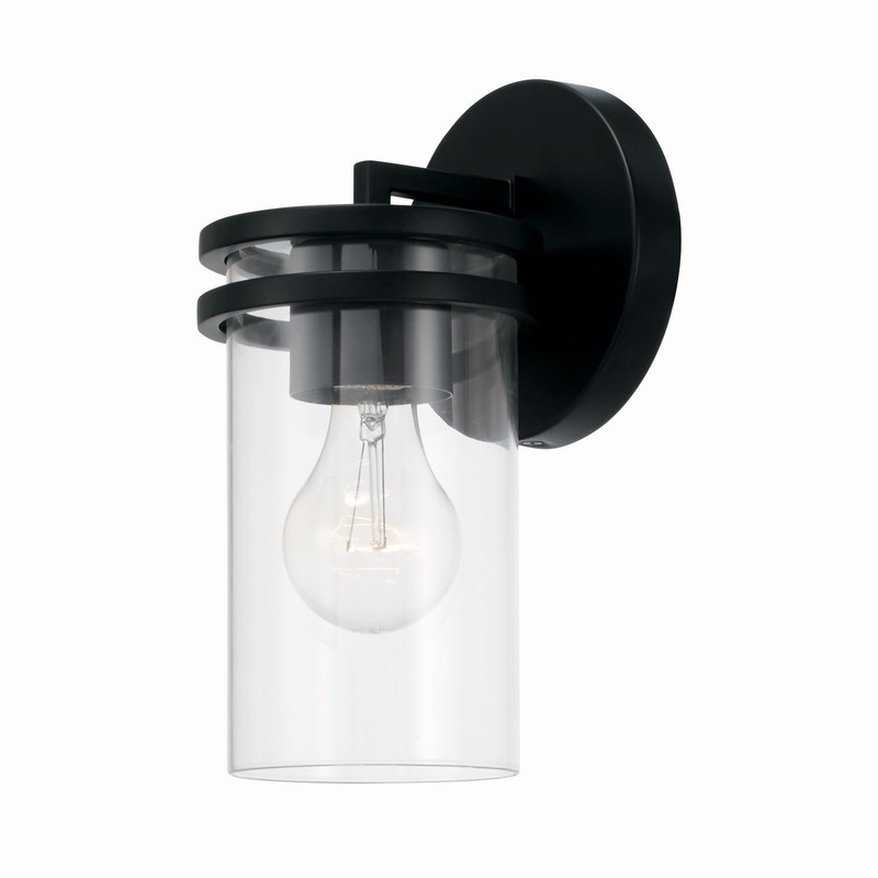 Capital Lighting 648711MB-539 Fuller One Light Wall Sconce, Matte Black