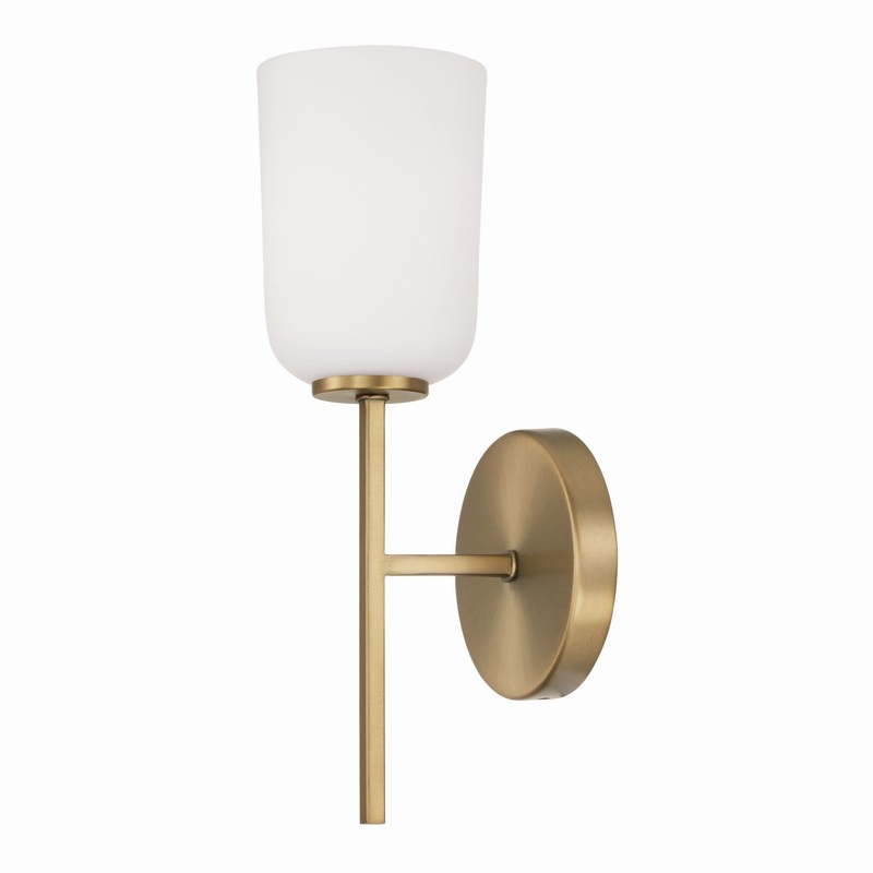 Capital Lighting 648811AD-542 Lawson One Light Wall Sconce, Aged Brass