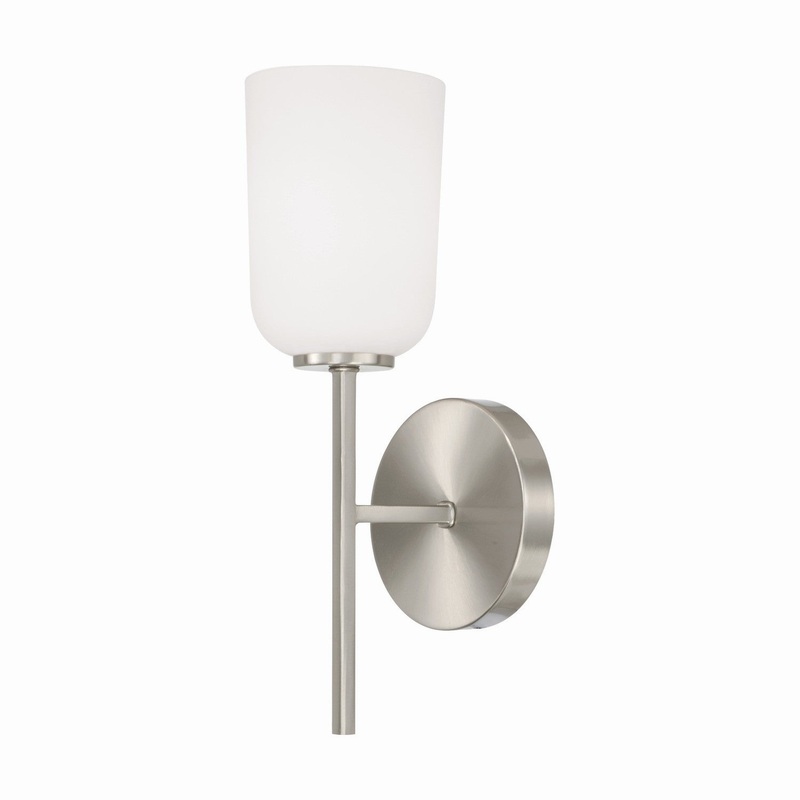 Capital Lighting 648811BN-542 Lawson One Light Wall Sconce, Brushed Nickel