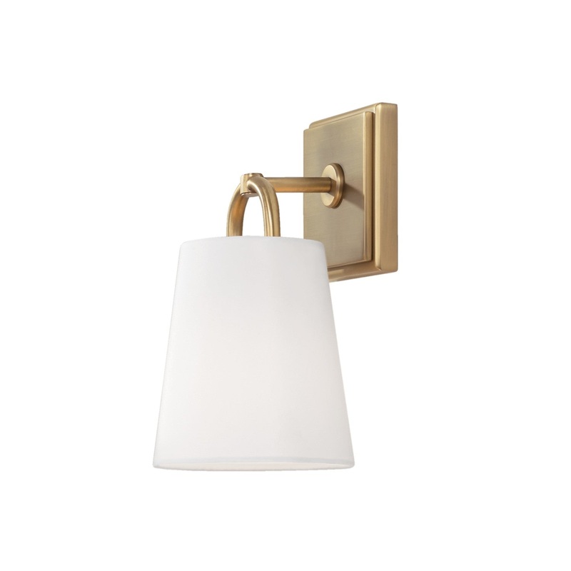 Capital Lighting 649411AD Brody One Light Wall Sconce, Aged Brass