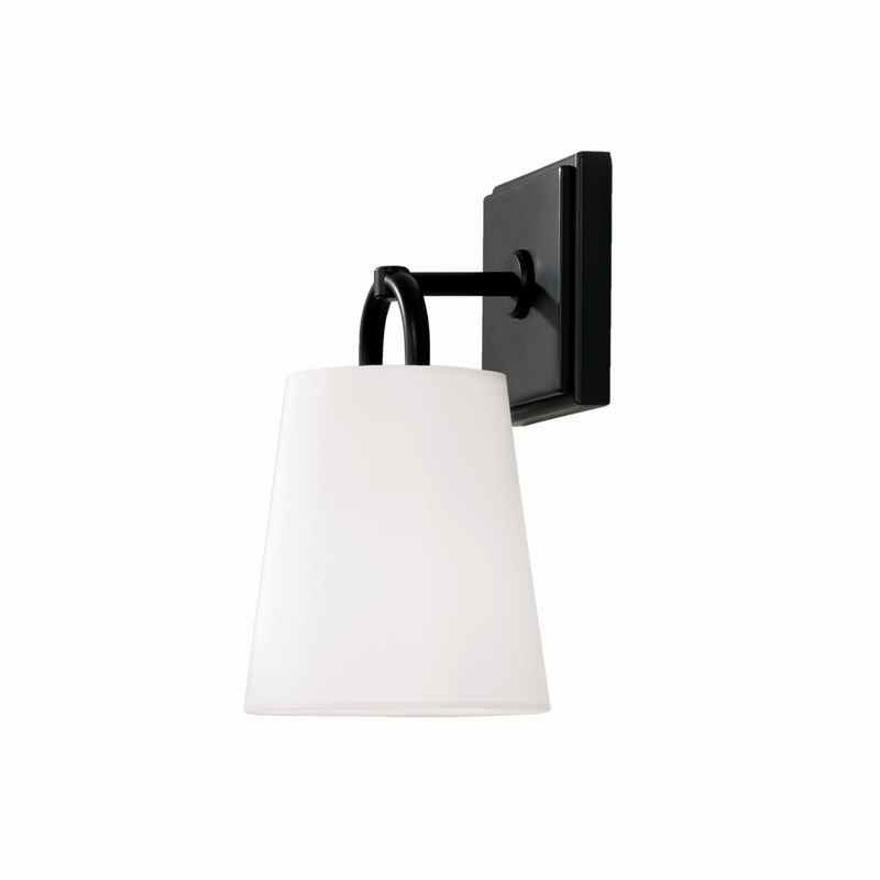 Capital Lighting 649411MB Brody One Light Wall Sconce, Matte Black