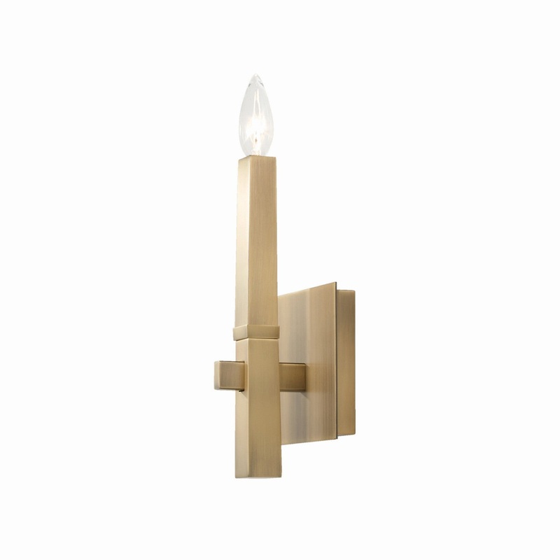 Capital Lighting 649611AD Blake One Light Wall Sconce, Aged Brass